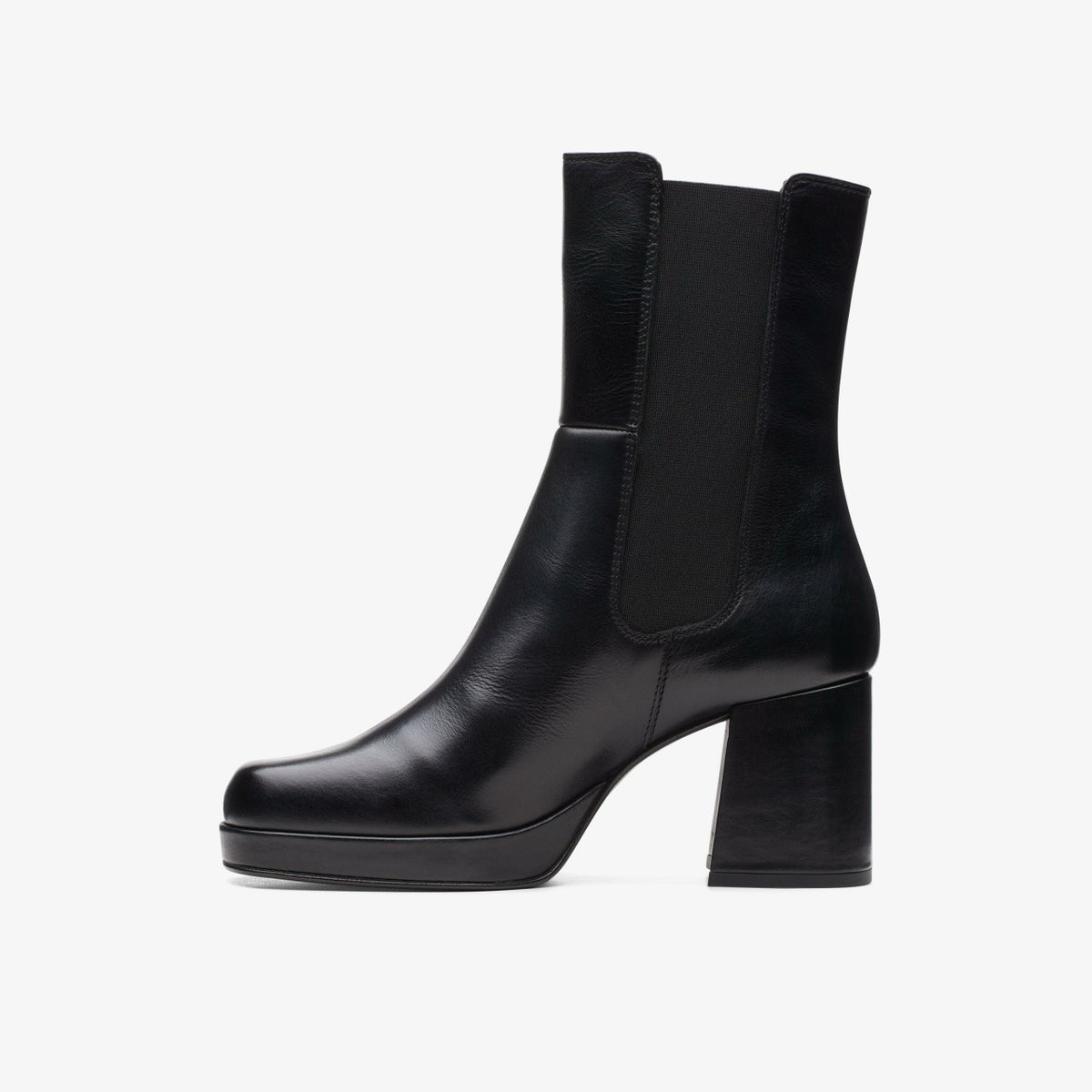 Clarks Women Pique Up Black Leather