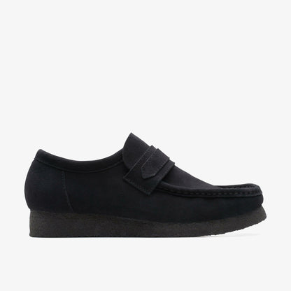Clarks Men Wallabee Loafer Black Suede