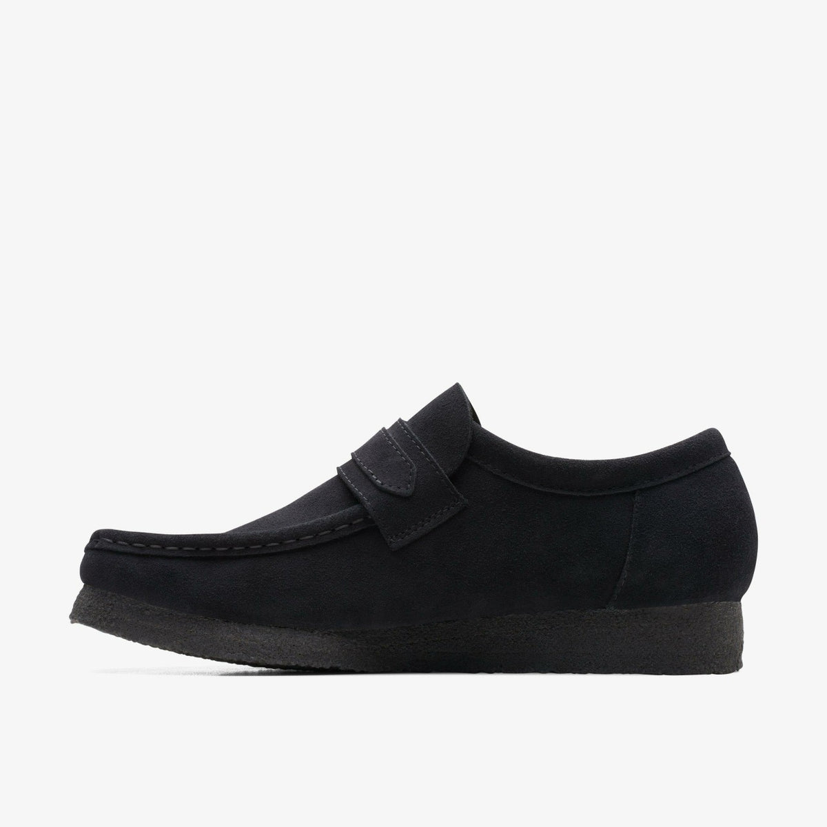 Clarks Men Wallabee Loafer Black Suede