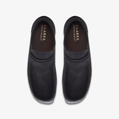 Clarks Men Wallabee Loafer Black Suede