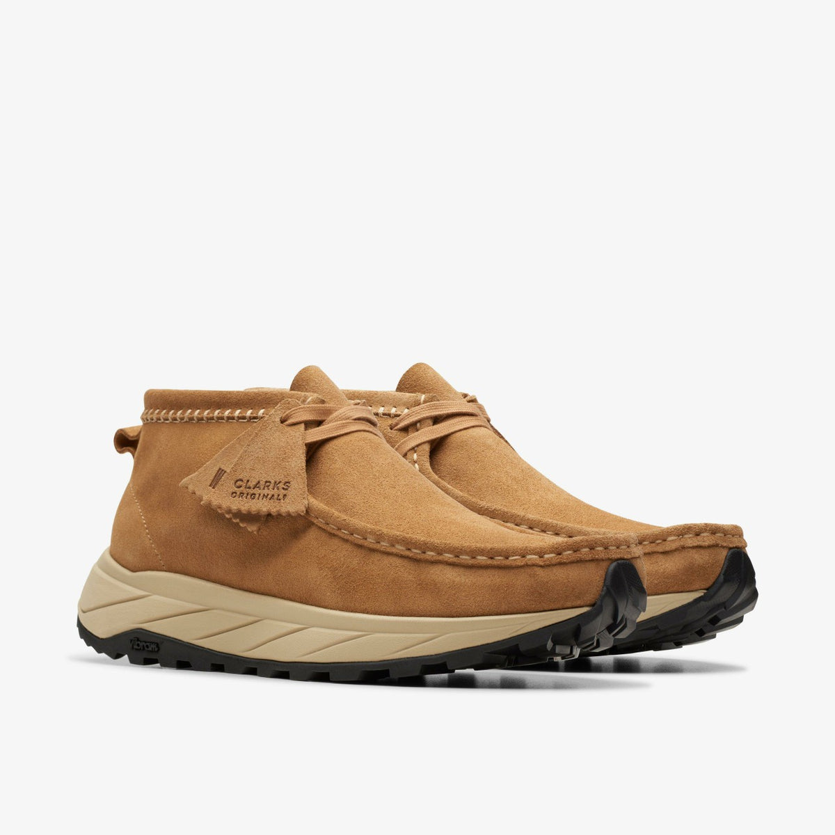 Clarks Men Wallabee Eden Dark Sand Suede