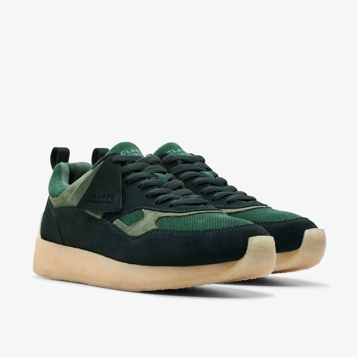 Clarks Women|Men Lockhill Dark Green Combination