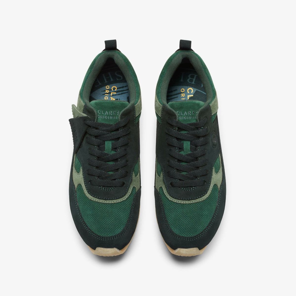 Clarks Women|Men Lockhill Dark Green Combination