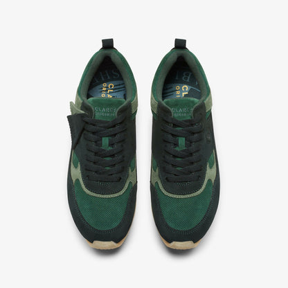 Clarks Women|Men Lockhill Dark Green Combination