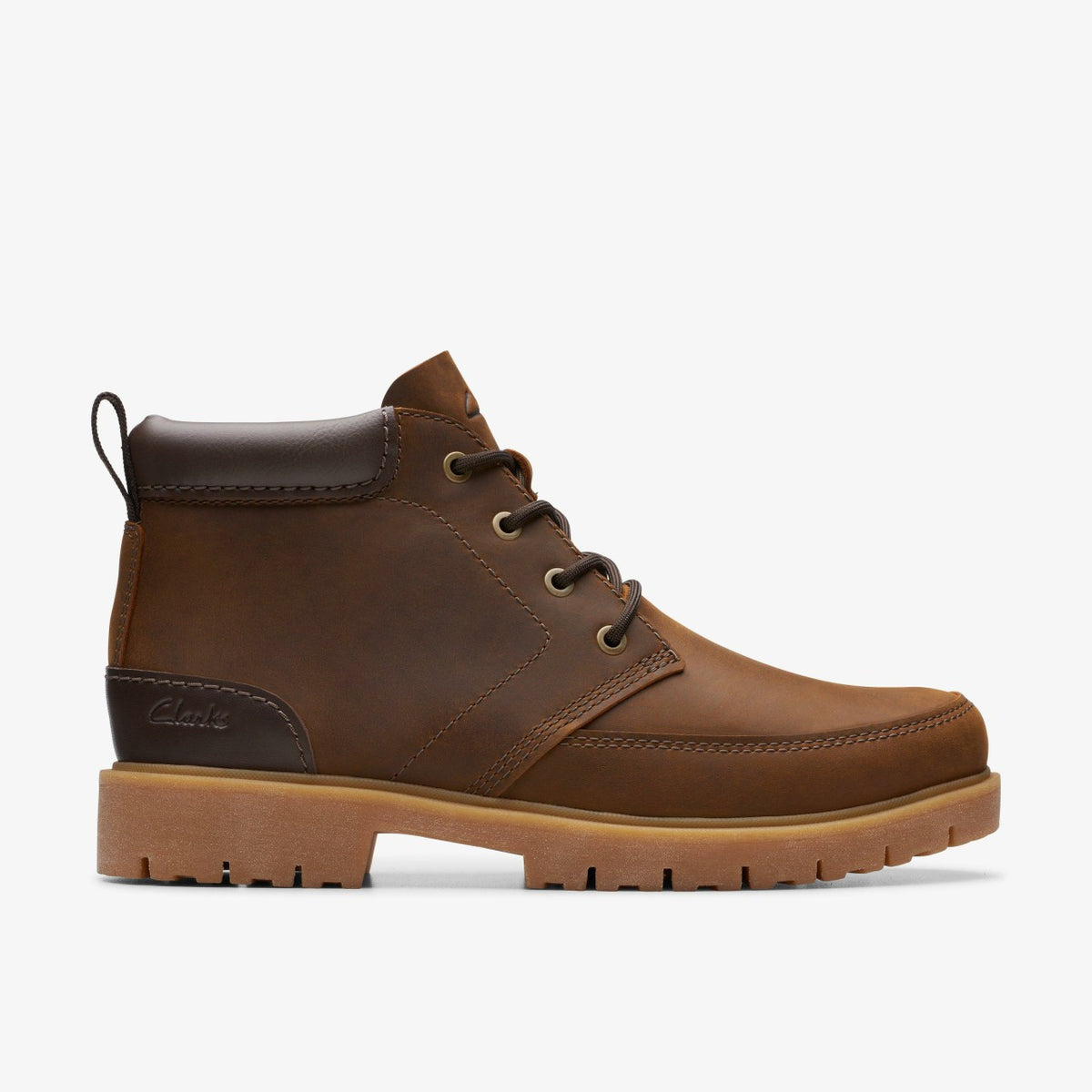 Clarks Men Rossdale Mid Beeswax Leather