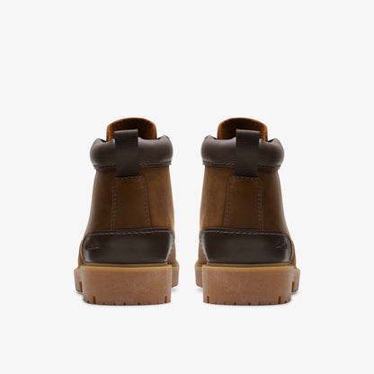 Clarks Men Rossdale Mid Beeswax Leather