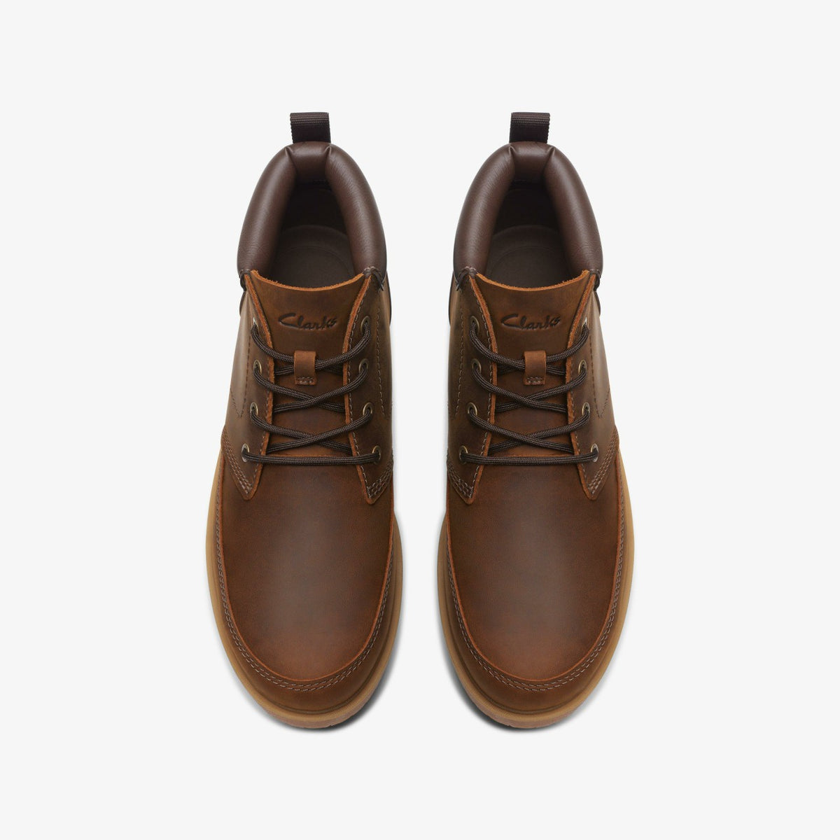 Clarks Men Rossdale Mid Beeswax Leather