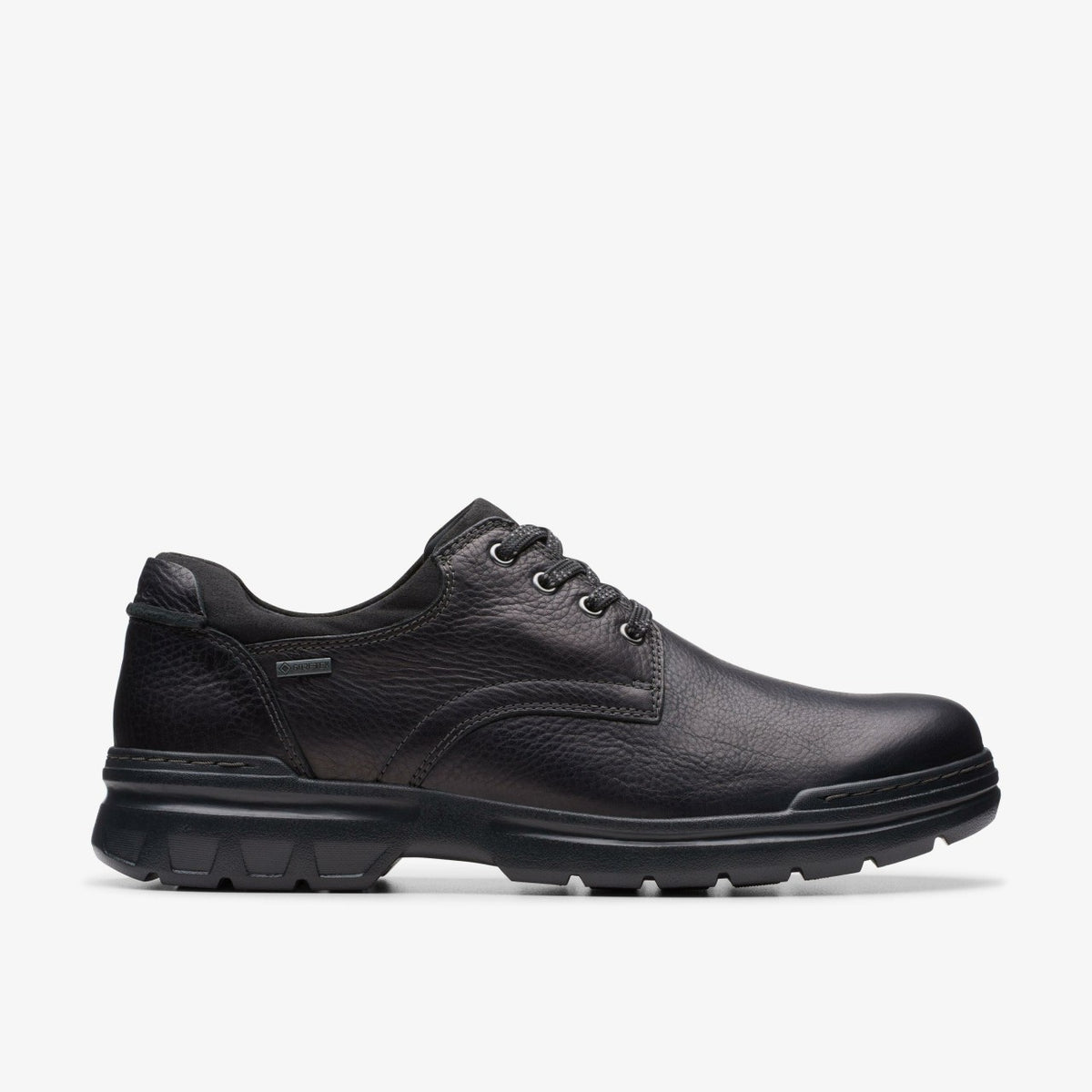 Clarks Men Rockie Walk GORE-TEX Black Leather