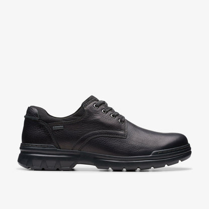 Clarks Men Rockie Walk GORE-TEX Black Leather