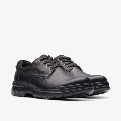 Clarks Men Rockie Walk GORE-TEX Black Leather