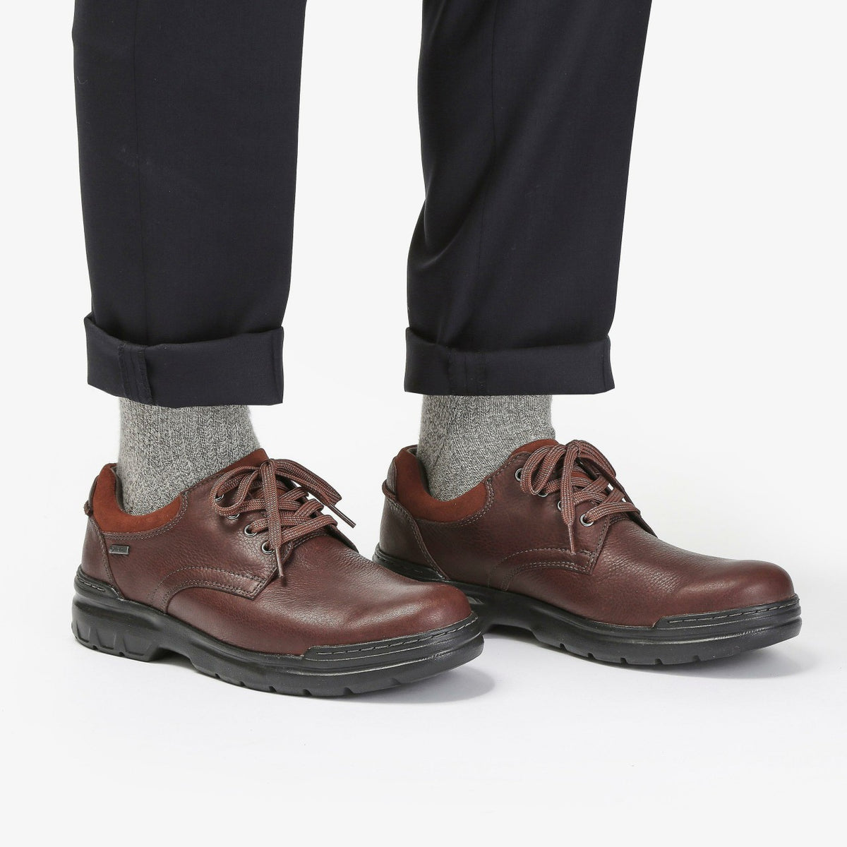 Clarks Men Rockie Walk GORE-TEX Dark Tan Leather
