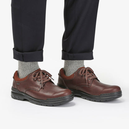 Clarks Men Rockie Walk GORE-TEX Dark Tan Leather