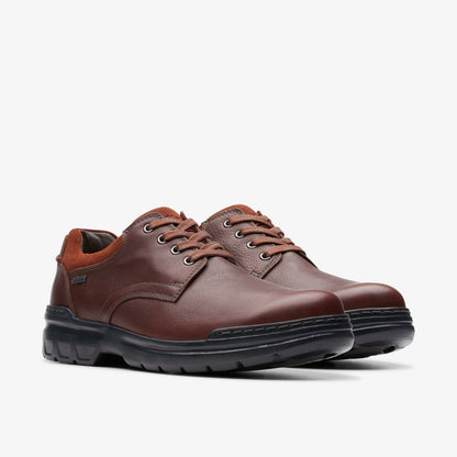 Clarks Men Rockie Walk GORE-TEX Dark Tan Leather