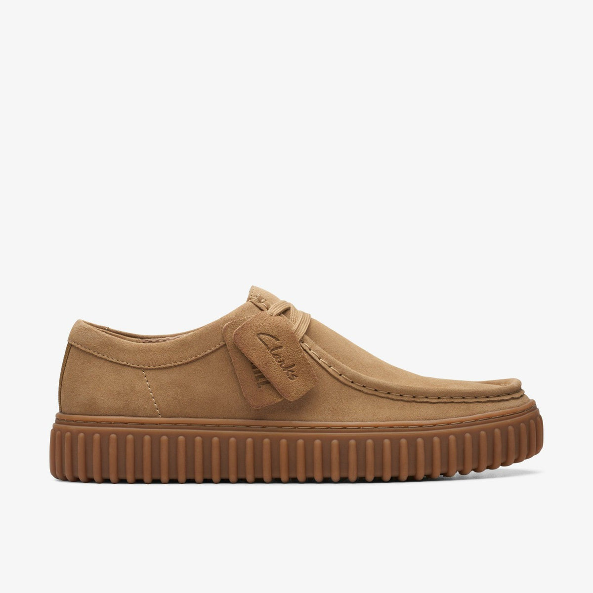Clarks Men Torhill Lo Dark Sand Suede