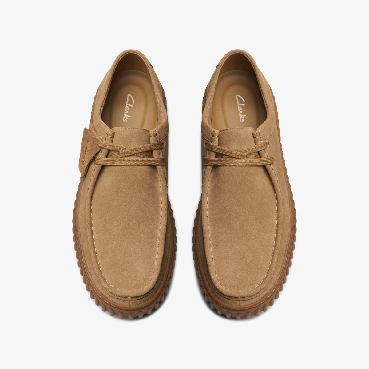 Clarks Men Torhill Lo Dark Sand Suede