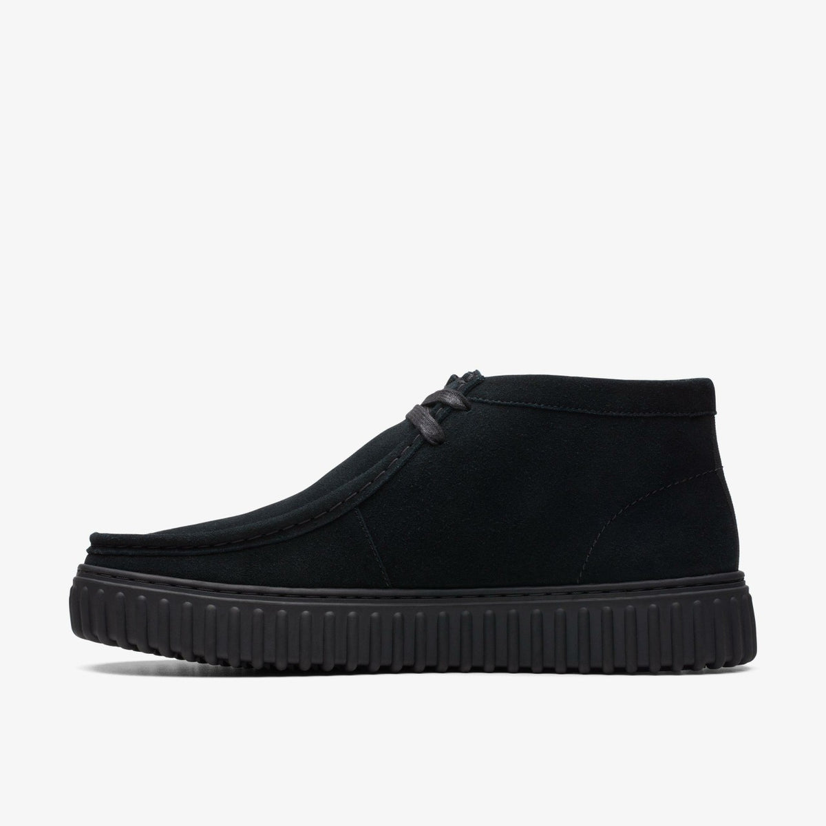 Clarks Women|Men Torhill Hi Black Suede