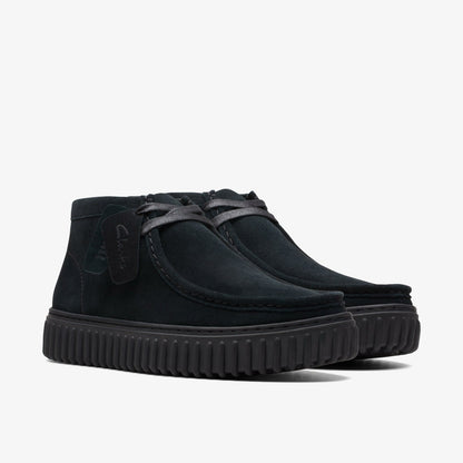 Clarks Women|Men Torhill Hi Black Suede