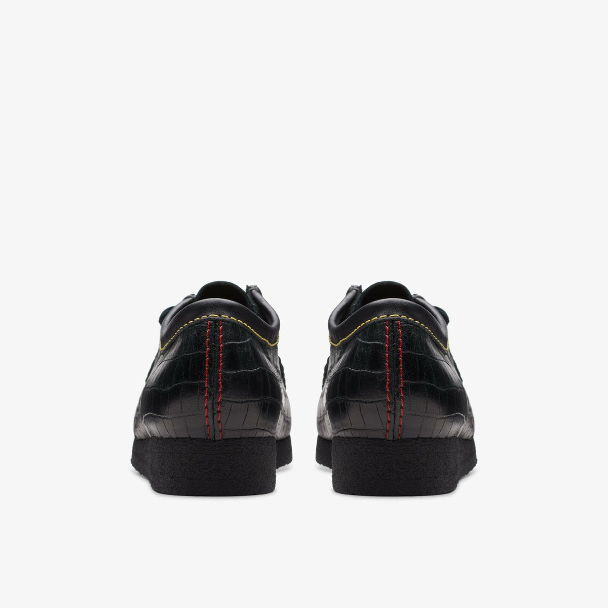 Clarks Men Wallabee Black Crocodile