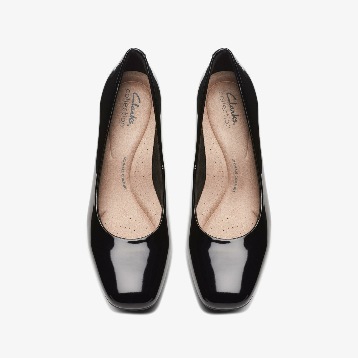 Clarks Women Kyndall Iris Black Patent