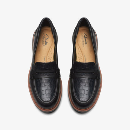 Clarks Women Westlynn Ayla Black Leather