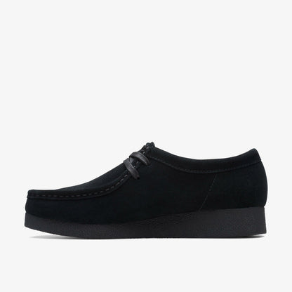 Clarks Women Wallabee EVO Shoe Black Suede