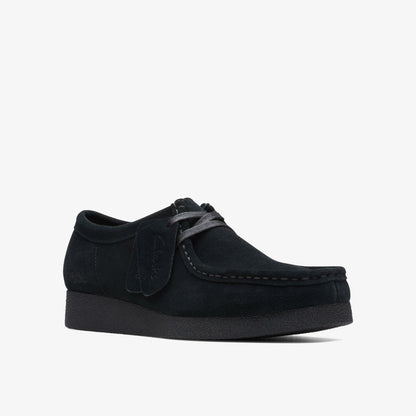 Clarks Women Wallabee EVO Shoe Black Suede