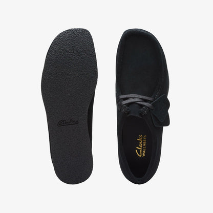 Clarks Women Wallabee EVO Shoe Black Suede