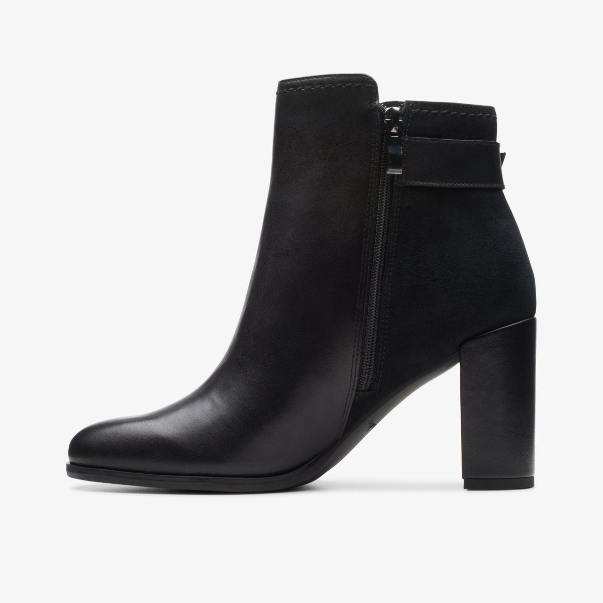Clarks Women Freva 85 Buckle Black Leather