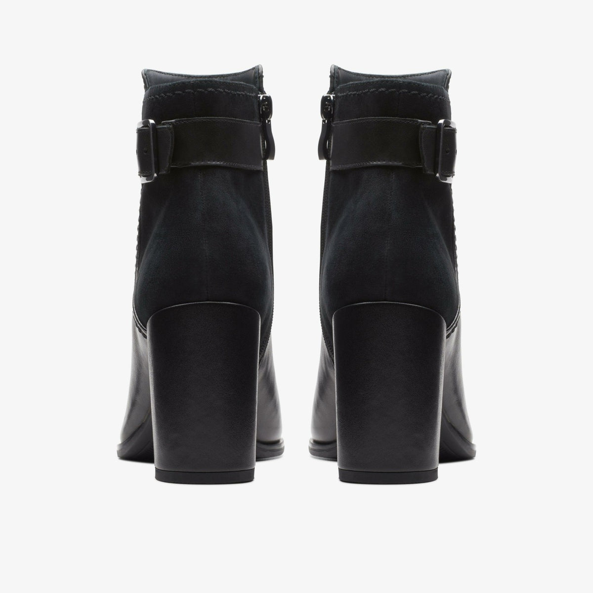 Clarks Women Freva 85 Buckle Black Leather