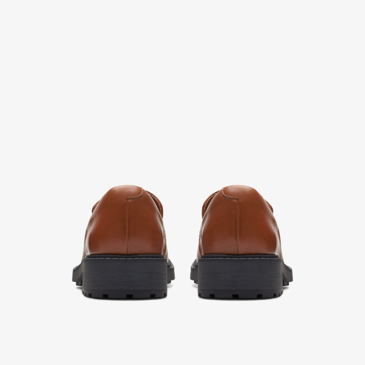 Clarks Women Orinoco 2 Penny Loafer Dark Tan Leather