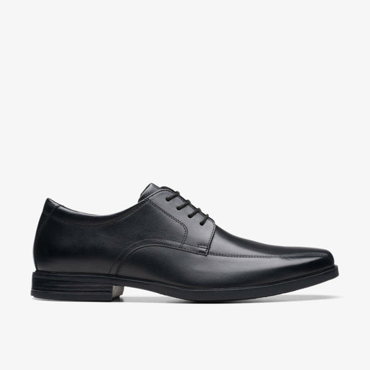 Clarks Men Howard Over Black Leather