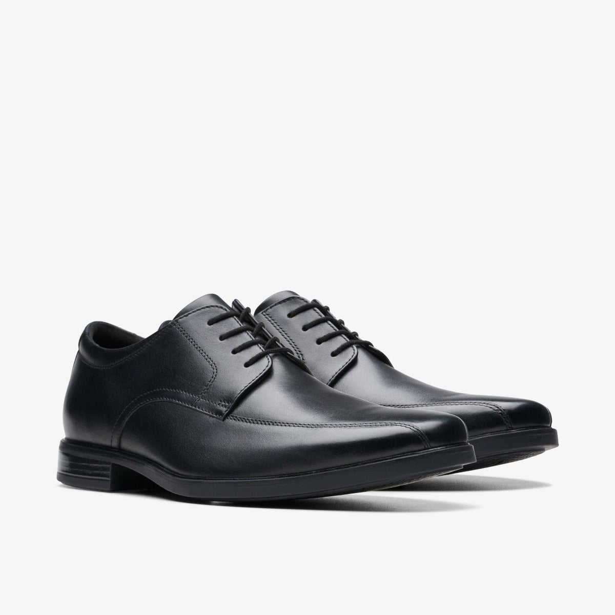 Clarks Men Howard Over Black Leather