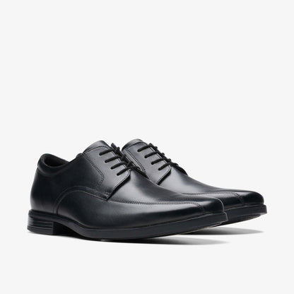 Clarks Men Howard Over Black Leather