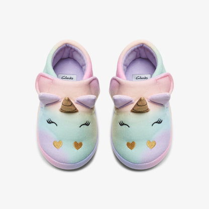 Clarks Kids Fluffy Snug Toddler Multicolour