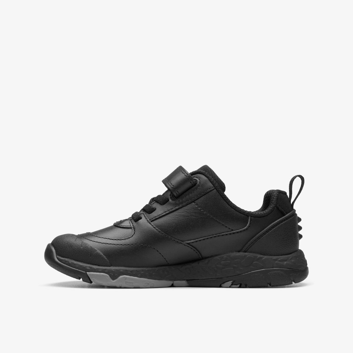 Clarks Kids Steggy Stride Kid Black Leather