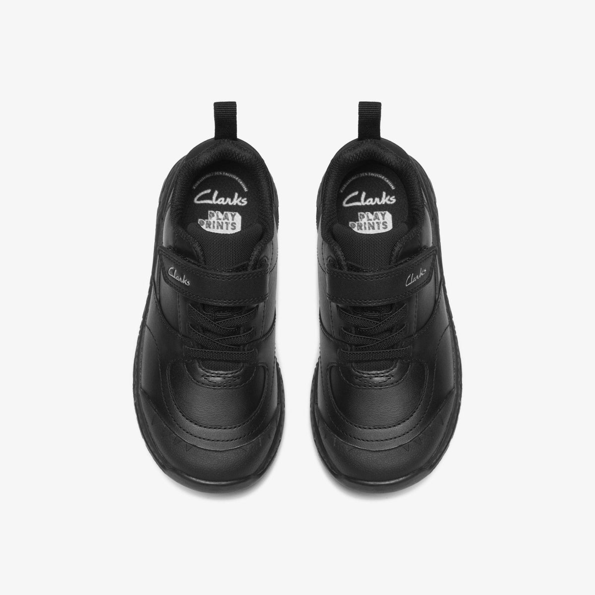 Clarks Kids Steggy Stride Kid Black Leather