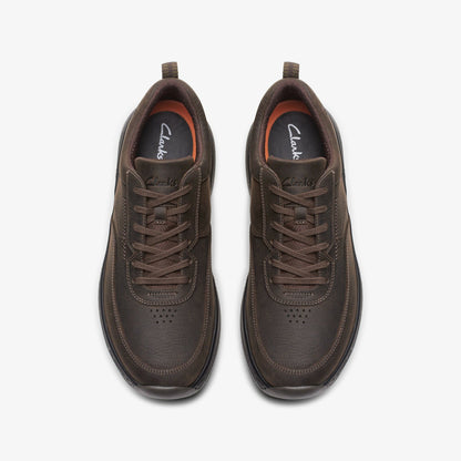 Clarks Men Clarks Pro Lace Dark Brown Tumbled