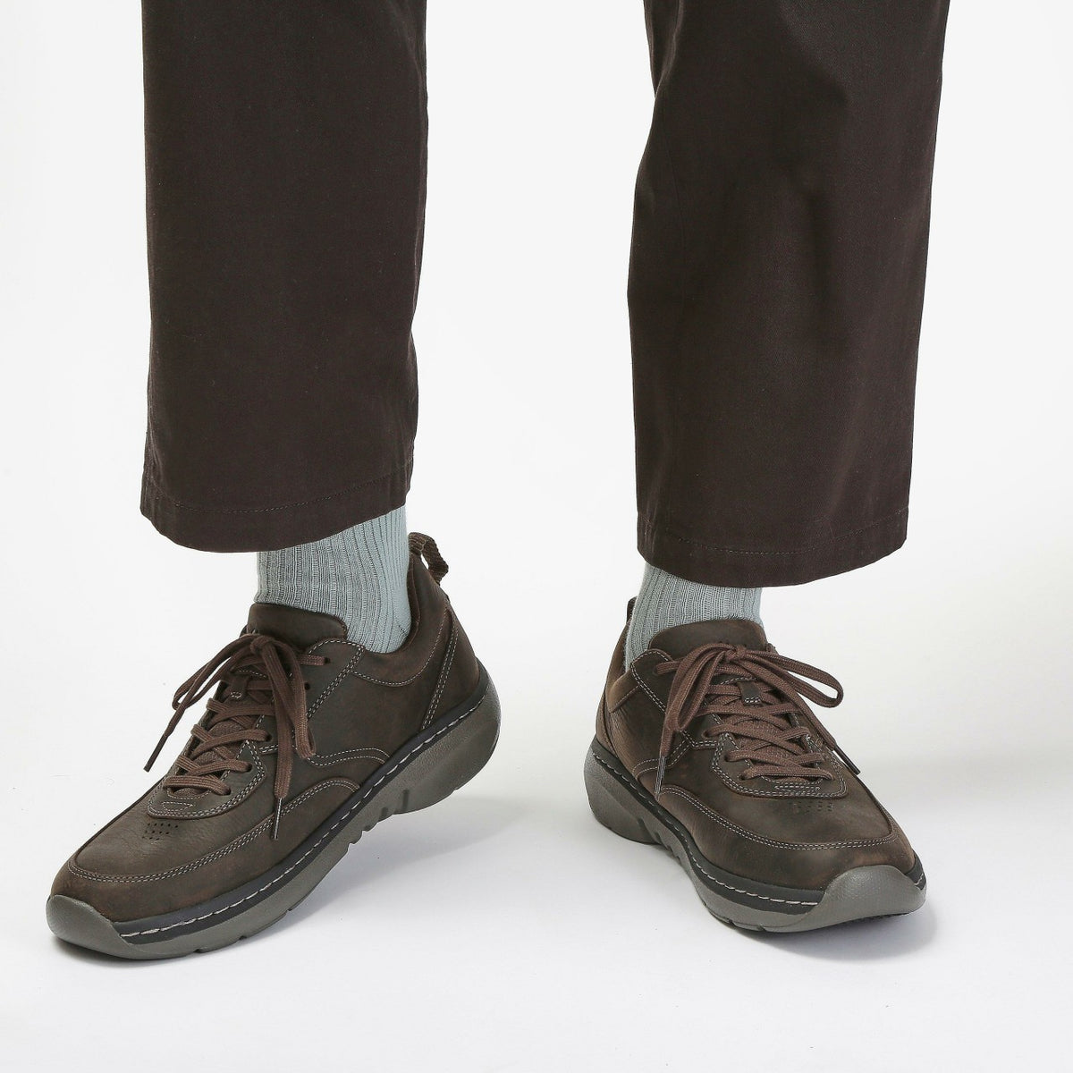 Clarks Men Clarks Pro Lace Dark Brown Tumbled