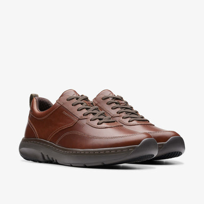 Clarks Men Clarks Pro Lace Dark Tan Leather