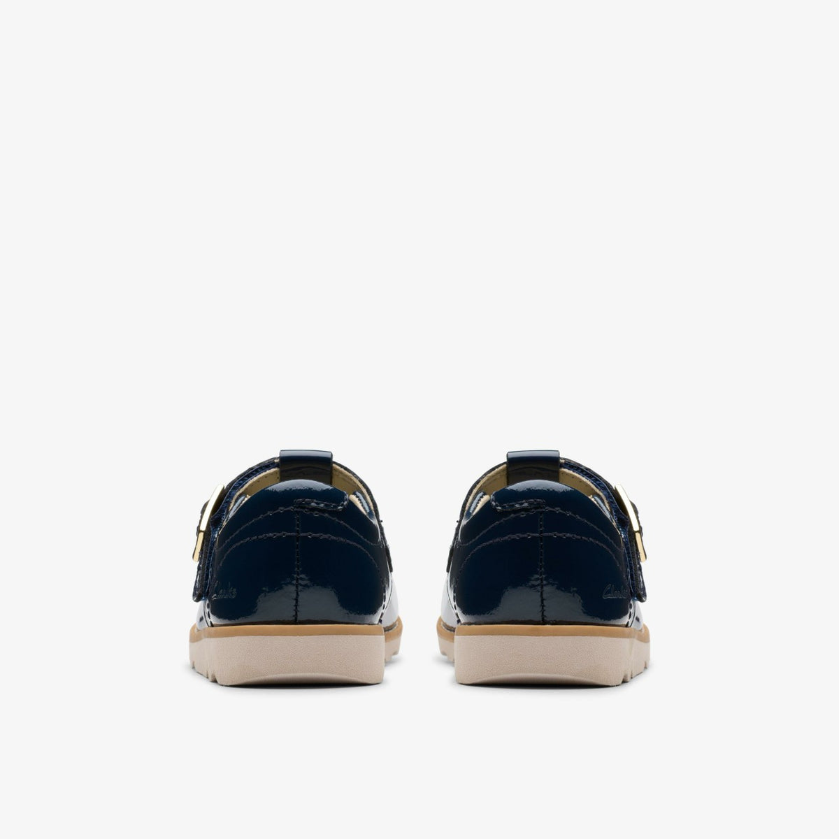 Clarks Babies|Kids Crown Print Toddler Navy Patent
