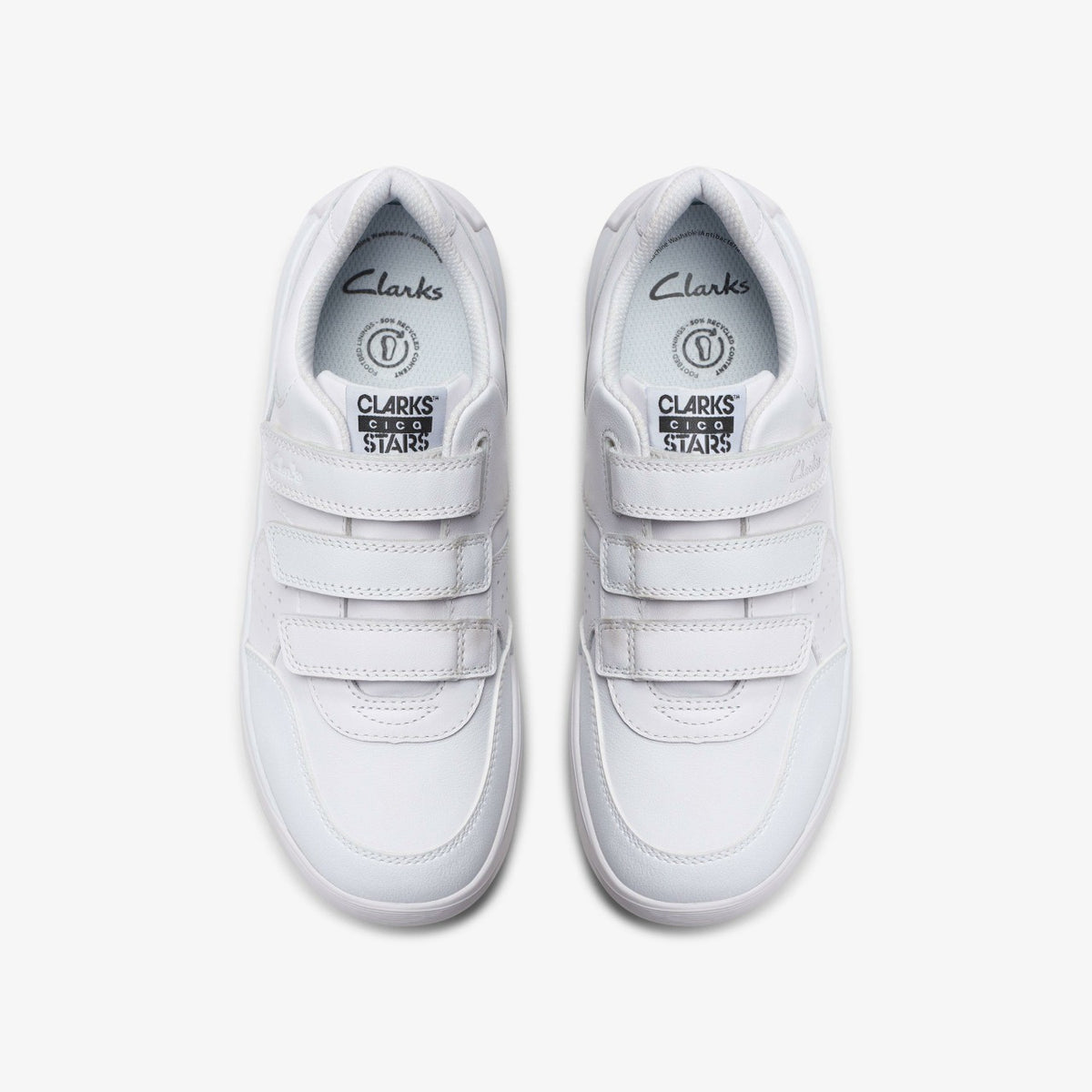Clarks Kids CICA Star Orb Youth White