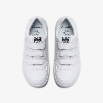 Clarks Kids CICA Star Orb Youth White