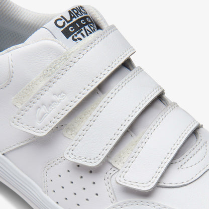 Clarks Kids CICA Star Orb Youth White