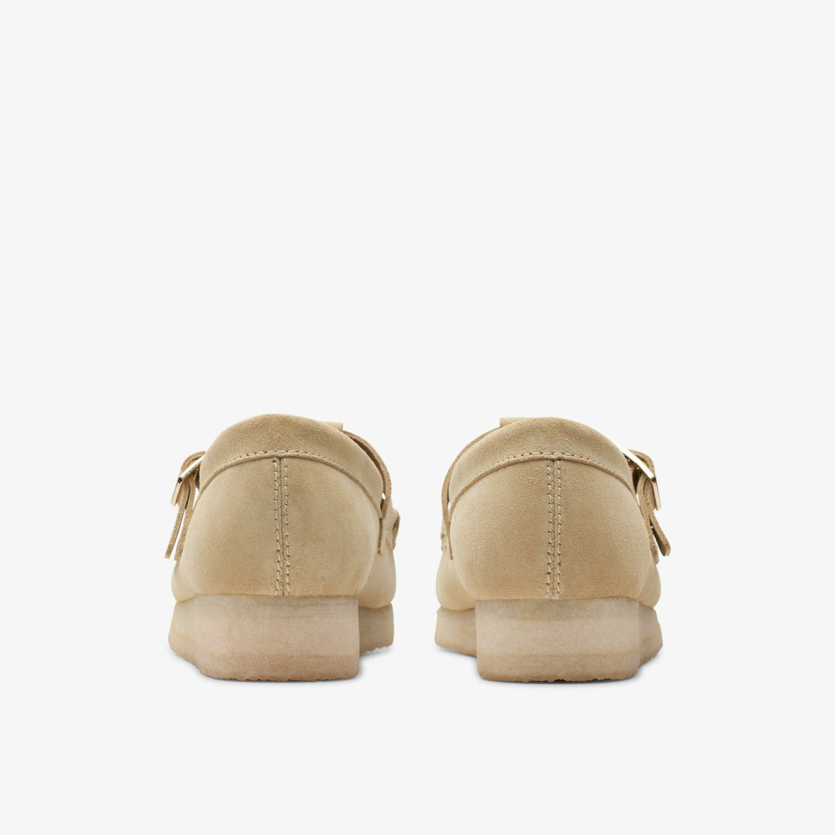 Clarks Women Wallabee T Bar Maple Suede