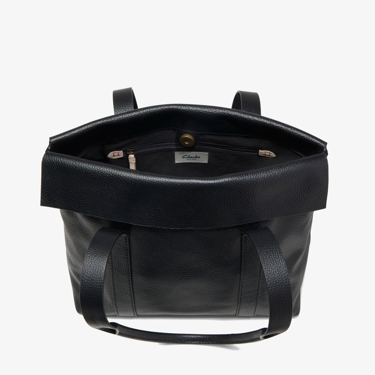 Clarks Women Dress Day Black Leather
