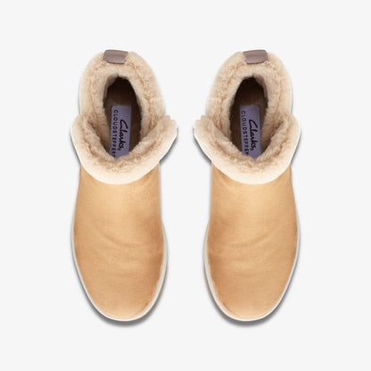 Clarks Women Brinkley Fur Tan