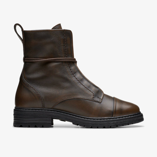 Clarks Women Rixley Lace Dark Brown Leather