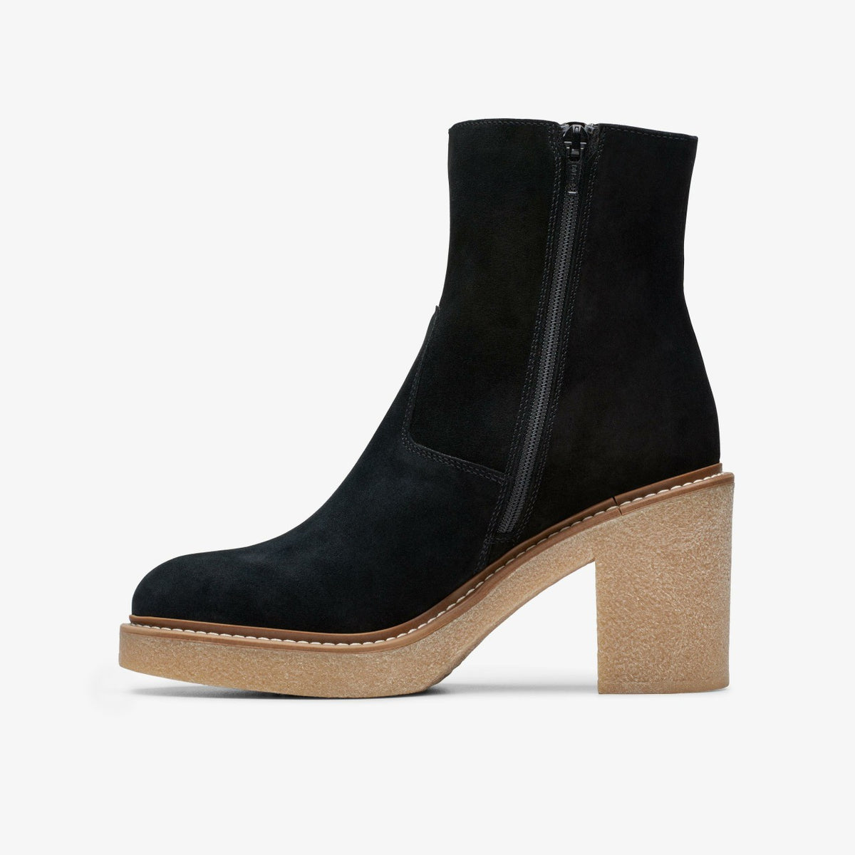 Clarks Women Colden Up Black Suede