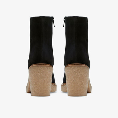 Clarks Women Colden Up Black Suede