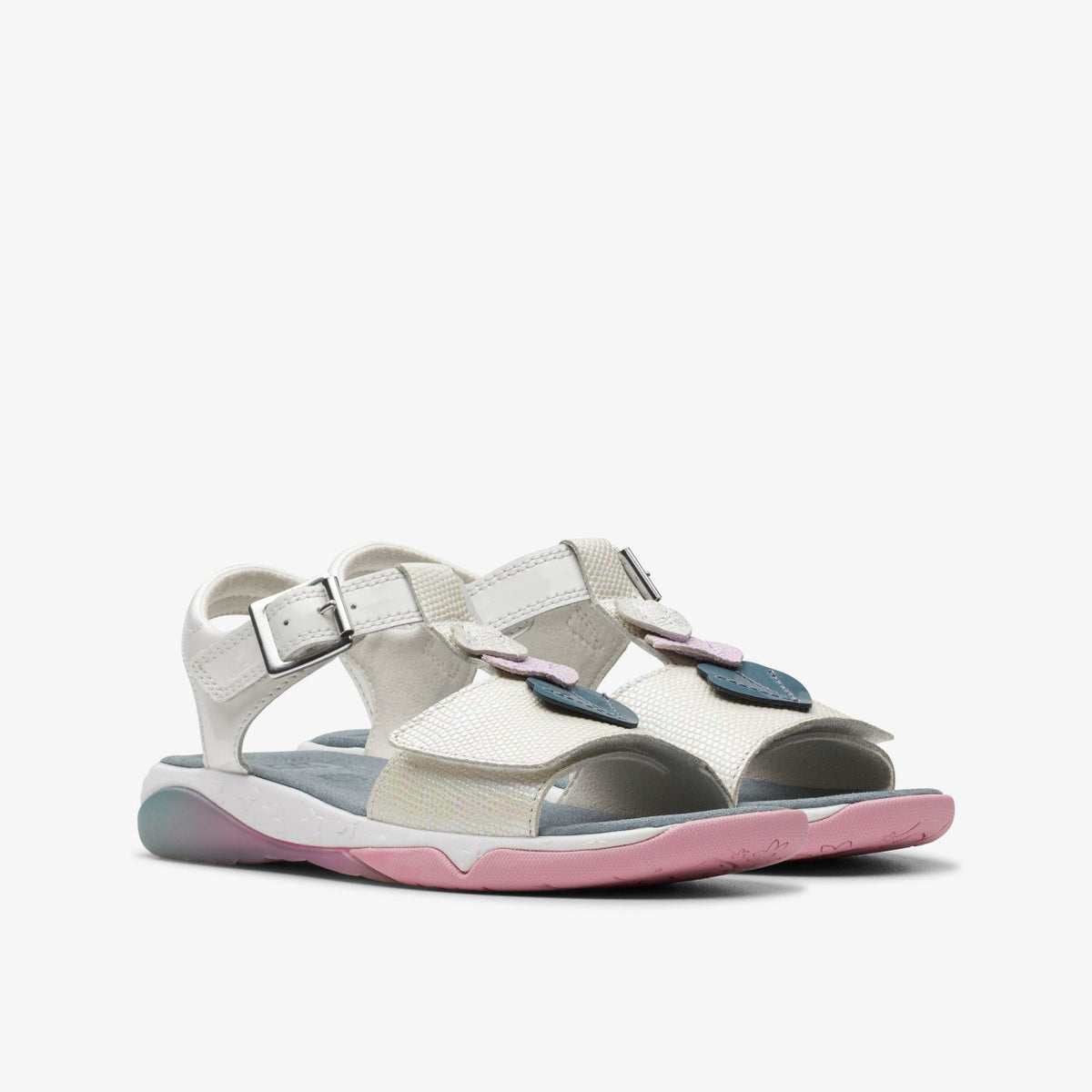 Clarks Kids Osian Charm Kid White